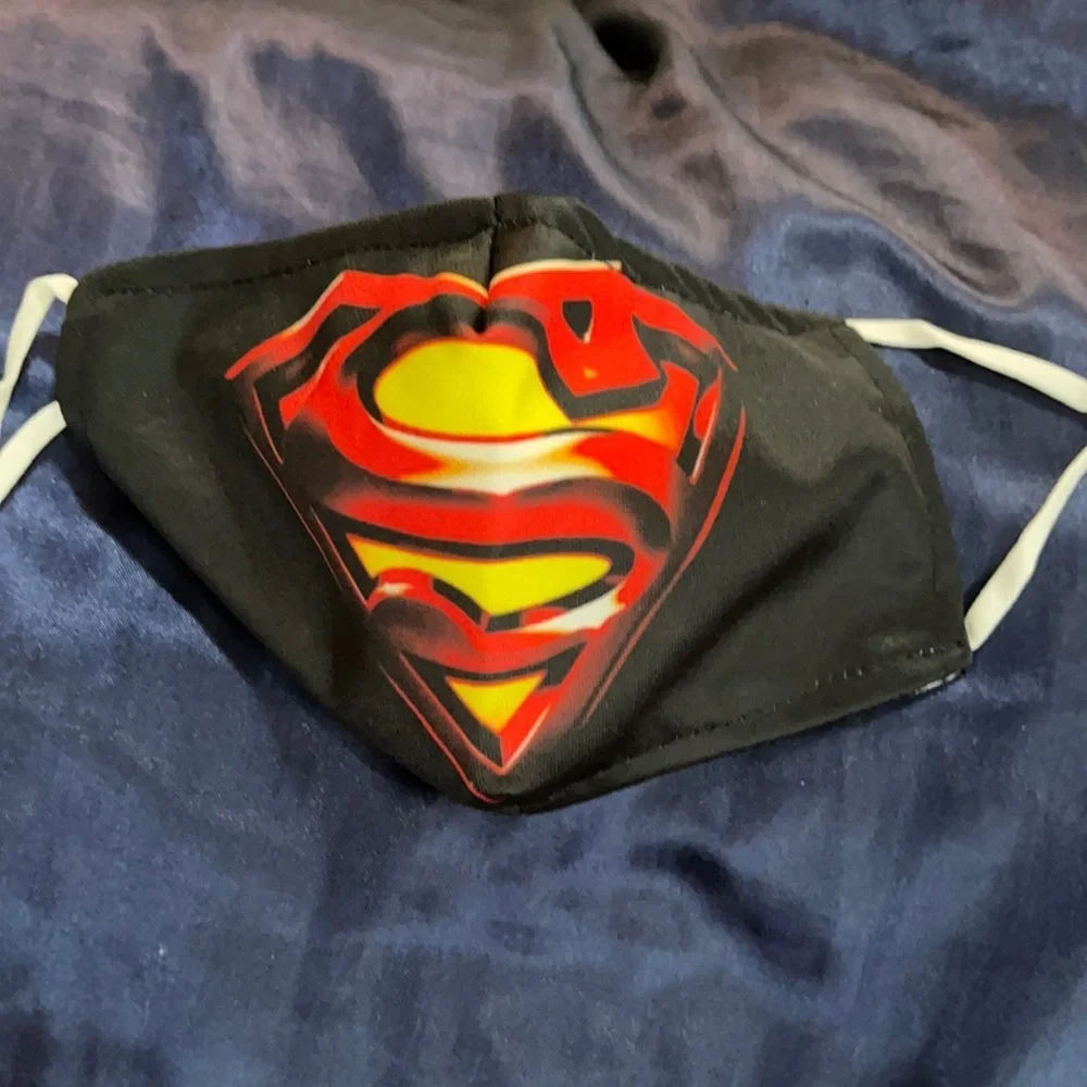 6/$20 New Superman adjustable face mask